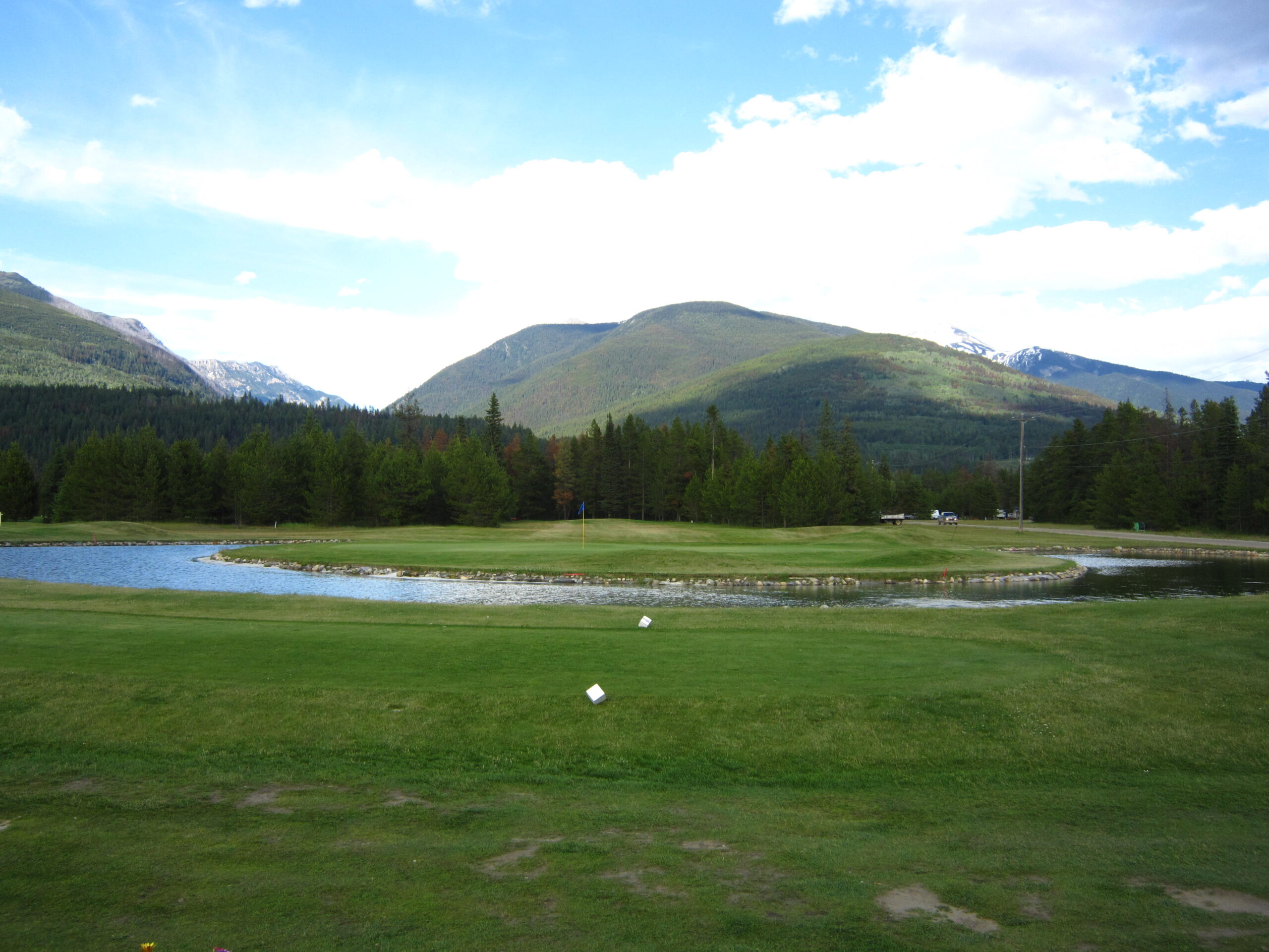 Golf the scenic Moose Creek course 